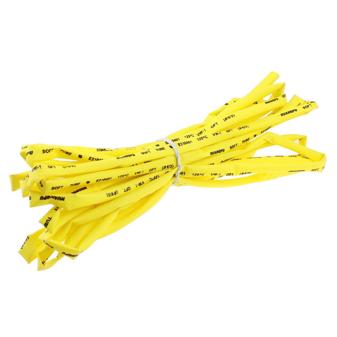 6mm Dia Ratio 2:1 Heat Shrinkable Tube Shrink Tubing 5M Yellow