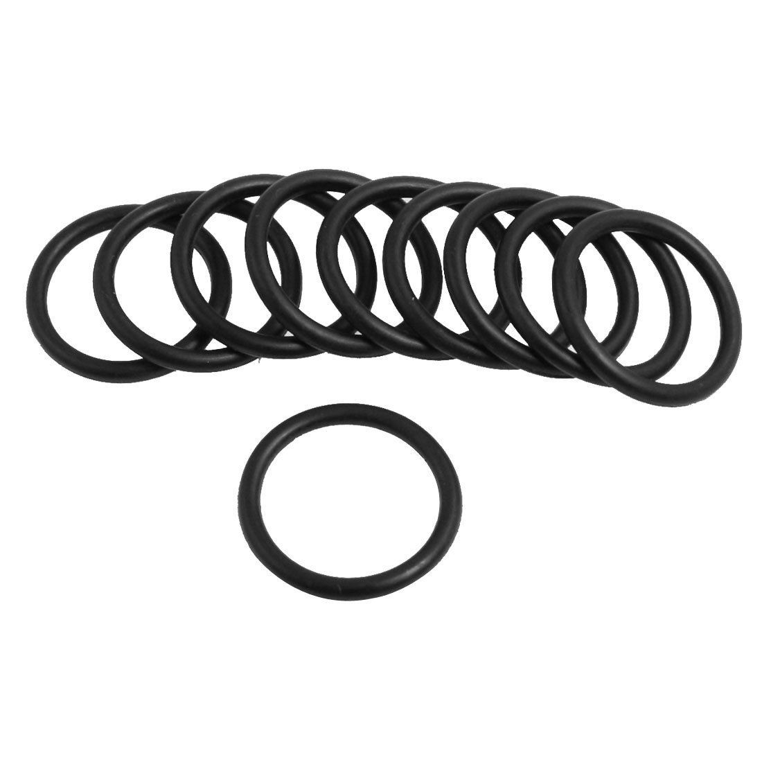 10 x Mechanical O Rings Oil Seal Sealing Washers Black 23mm x 2.5mm
