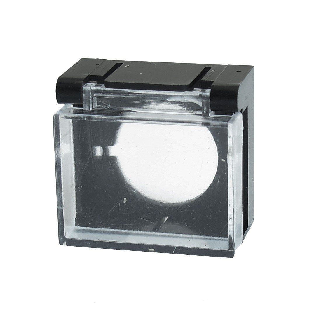 Black 16mm Clear Plastic Push Button Switch Guard Protector