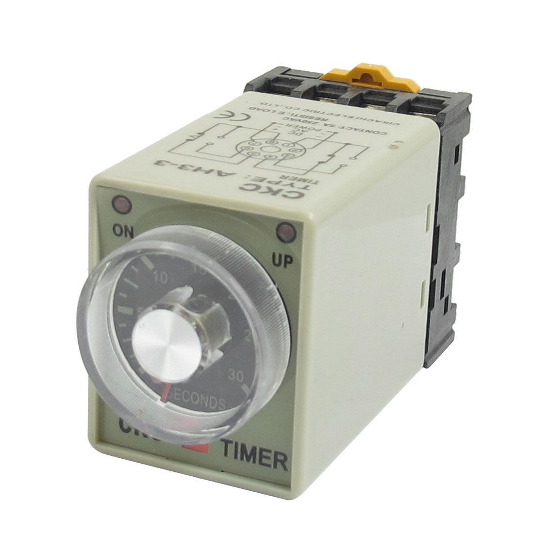 AH3-3 8 Pins 0-30seconds Delay Timer Time Relay AC 110V w Socket Base