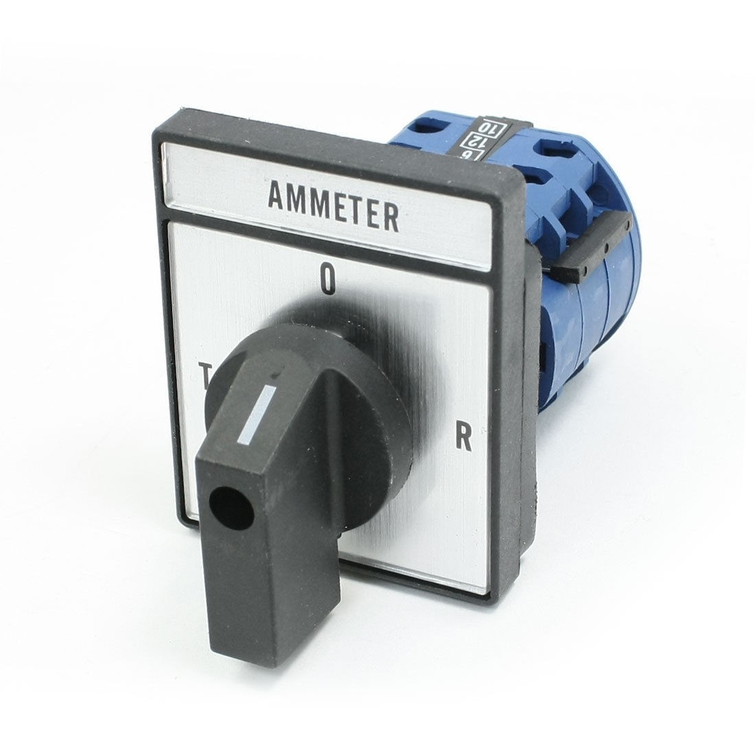 380V 6A T-0-R-S Position 12 Screw Terminals Rotary Cam Combination Switch Black