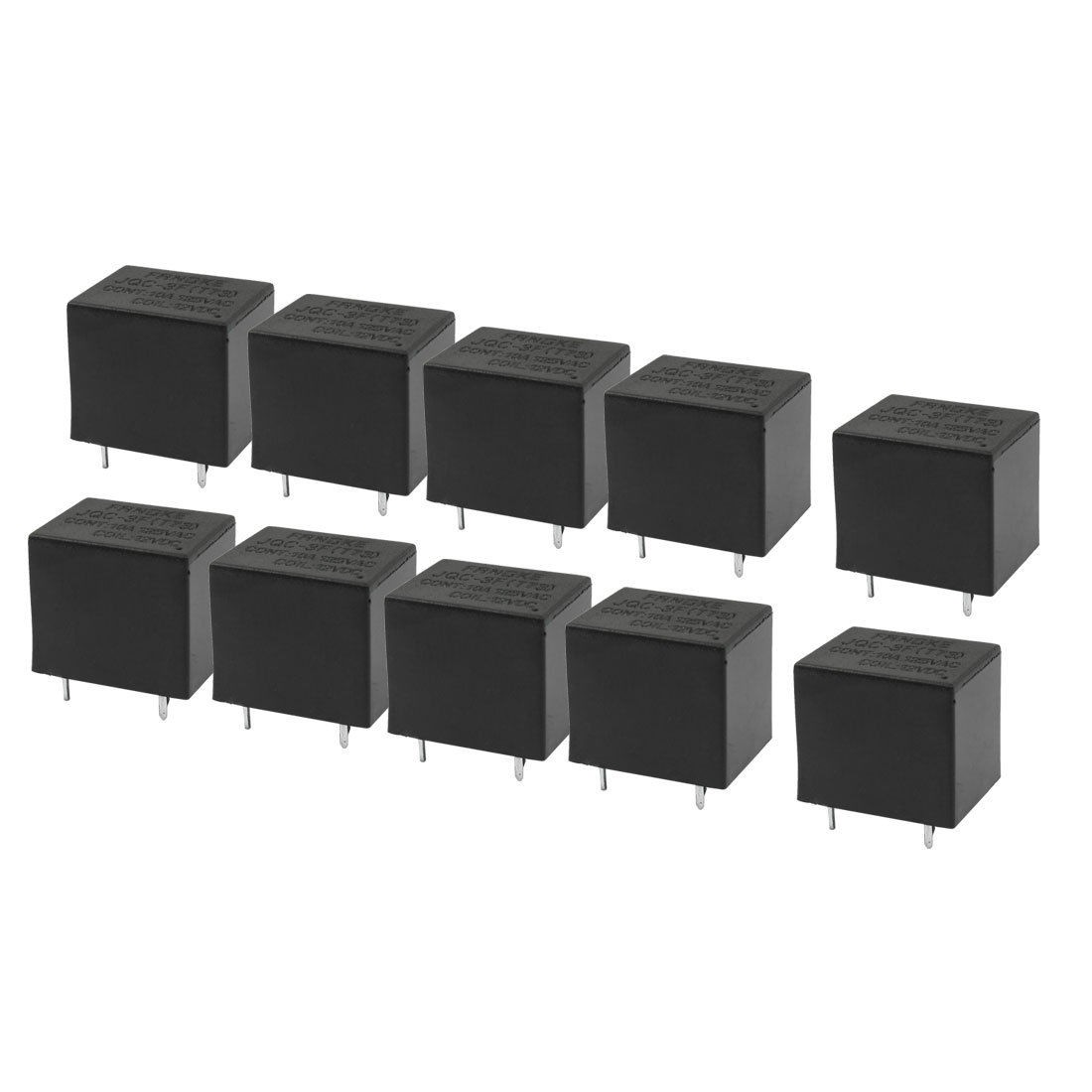 10 Pieces DC 12V Coil 10A 125V AC 5 Pins SPDT PCB Power Relay JQC-3FT73