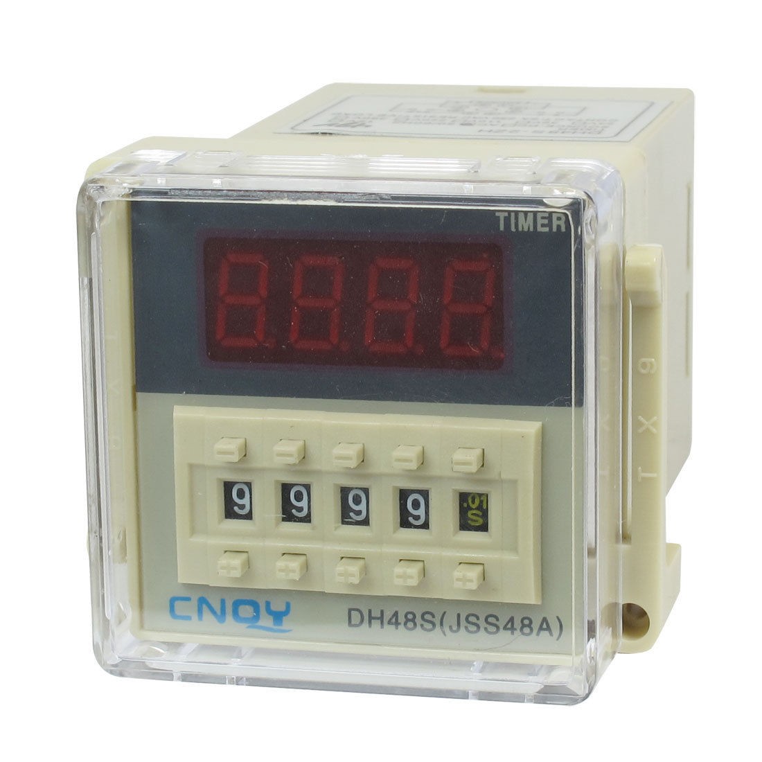 DH48S-2ZH LCD Display Time Timer Delay Relay 8-Pin DPDT 0.01S-9999H AC 48V