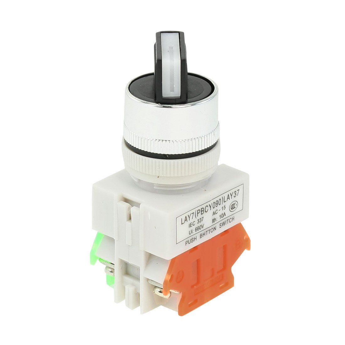 Ith 10A Ui 660V Rotary 2 Positions NC/NO Universal Push Button Switch