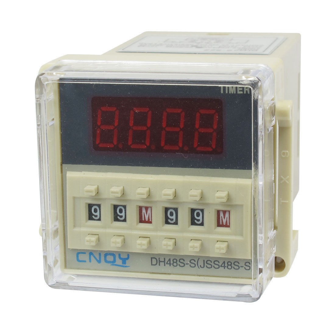 DH48S-S2Z LCD Display Time Timer Delay Relay 8-Pin DPDT 0.1S-99H AC 110V