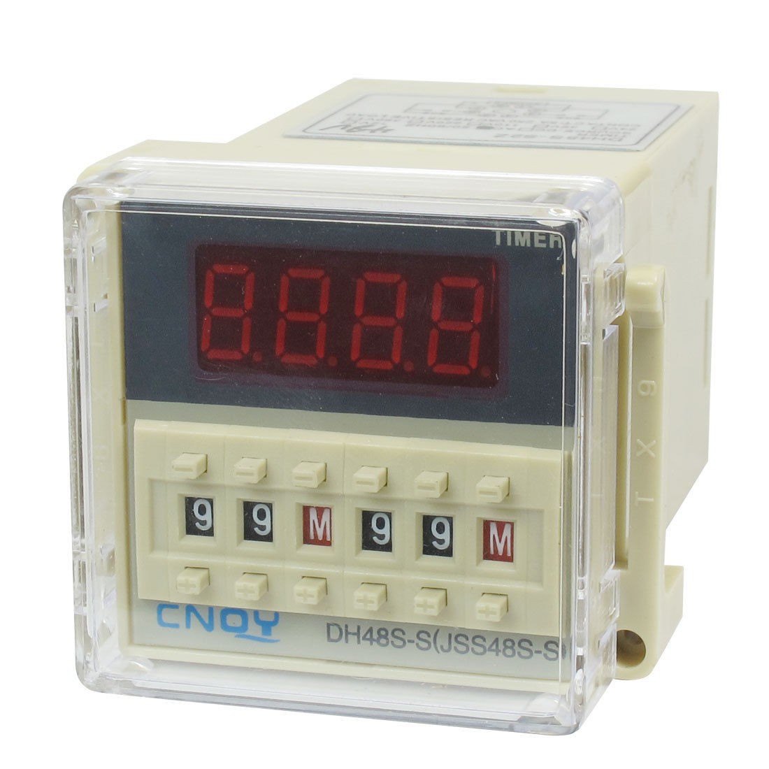 DH48S-S2Z LCD Display Time Timer Delay Relay 8-Pin DPDT 0.1S-99H AC 48V