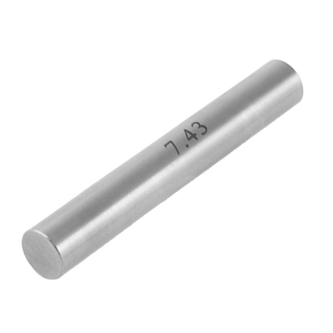 Hole Measuring 7.43mm x 50mm Pin Gage Gauge w Plastic Storage Case