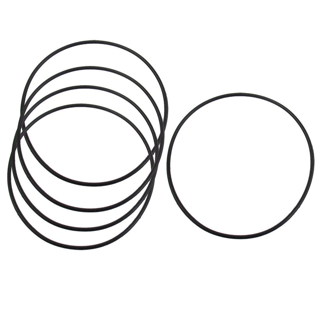 5 Pcs 80mm x 2mm Black Rubber Sealing Oil Filter O Rings Gaskets