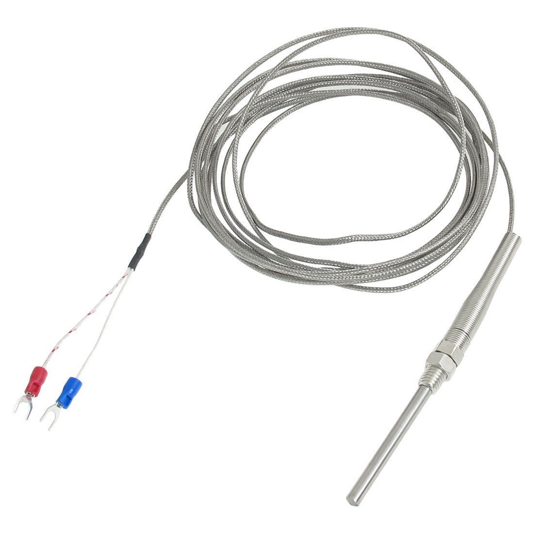 3.8 Meters 12.5Ft 0-400 Degree Celsius Thermocouple 5mm Probe Sensors