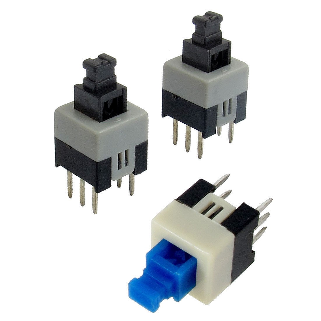 7x7mm 6-pin DIP Through Hole Momentary Push Button Tactile Tact Switch 3 Pcs