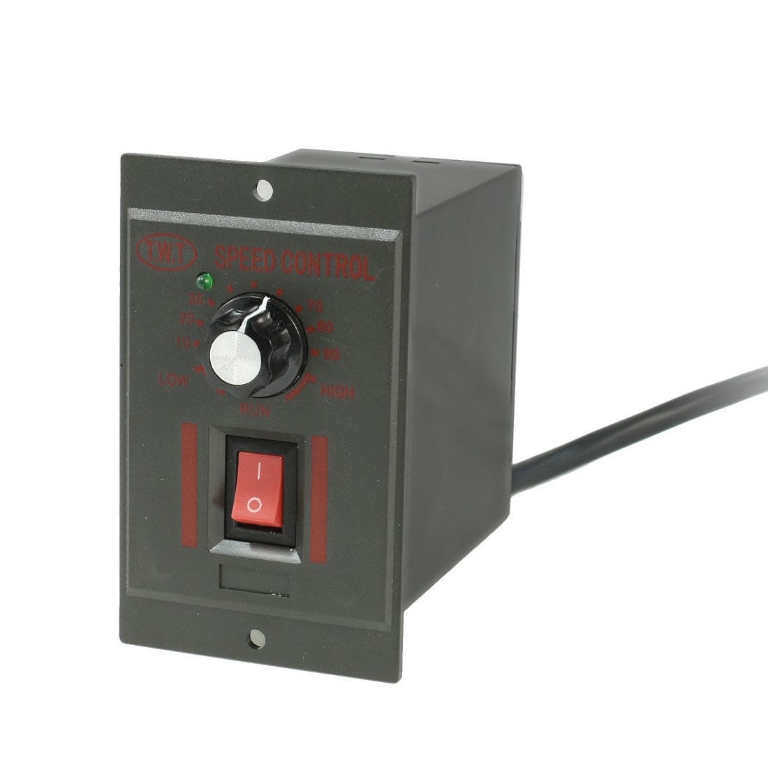 AC 220V 25W 6 Pins Plug Motor Speed Control Switch Controller