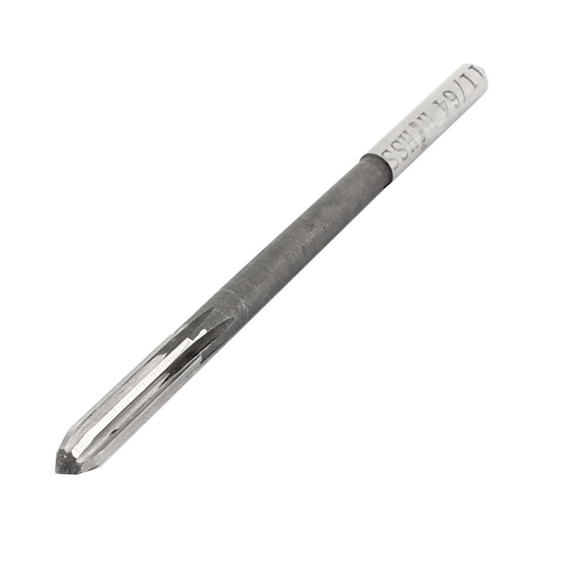 4.37mm 11/64" Dia 6 Flutes HSS Machine Chucking Reamer Milling Cutter