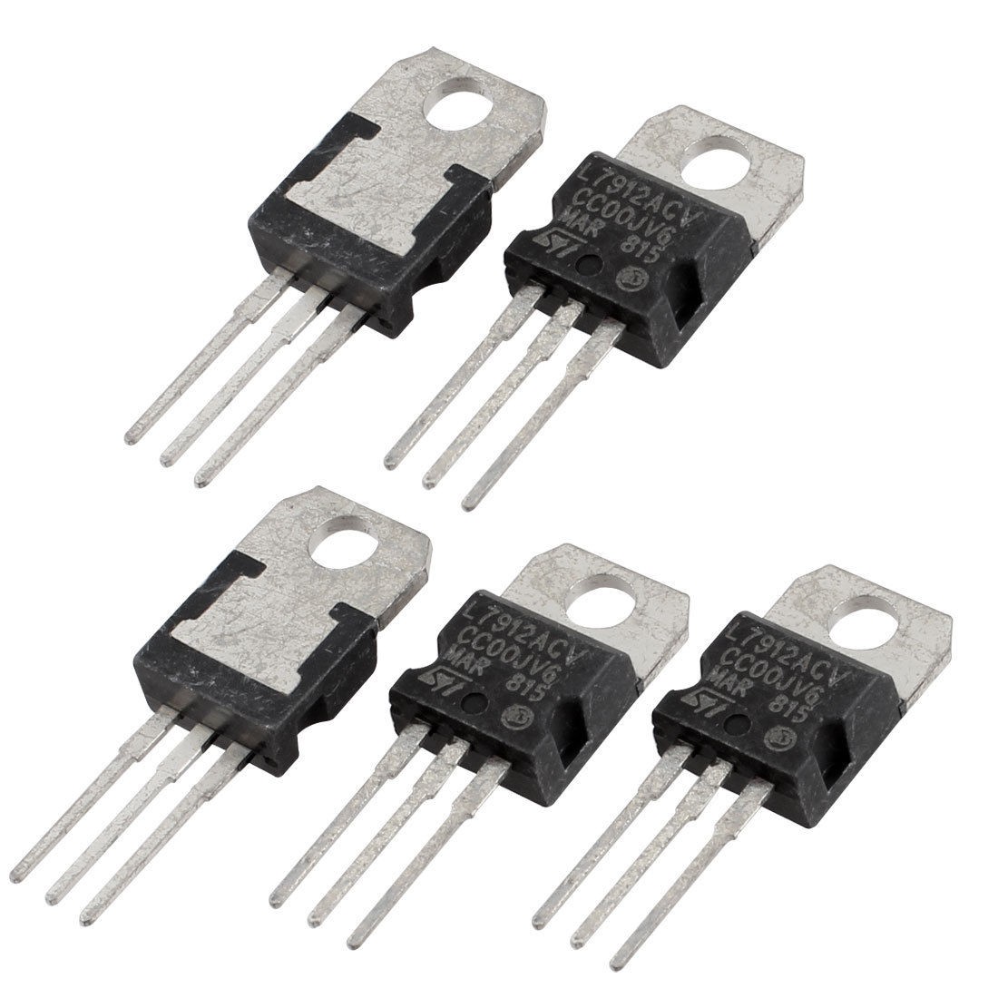 5 Pcs 1.5A 12V L7912CV TO-220 Package Negative Voltage Regulator
