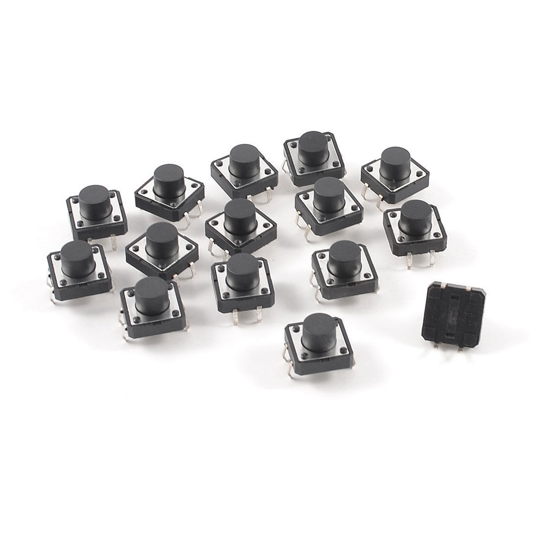 15 Pcs 11 x 11 x 3mm Momentary 4 Pins Tactile Tact Push Button Switch