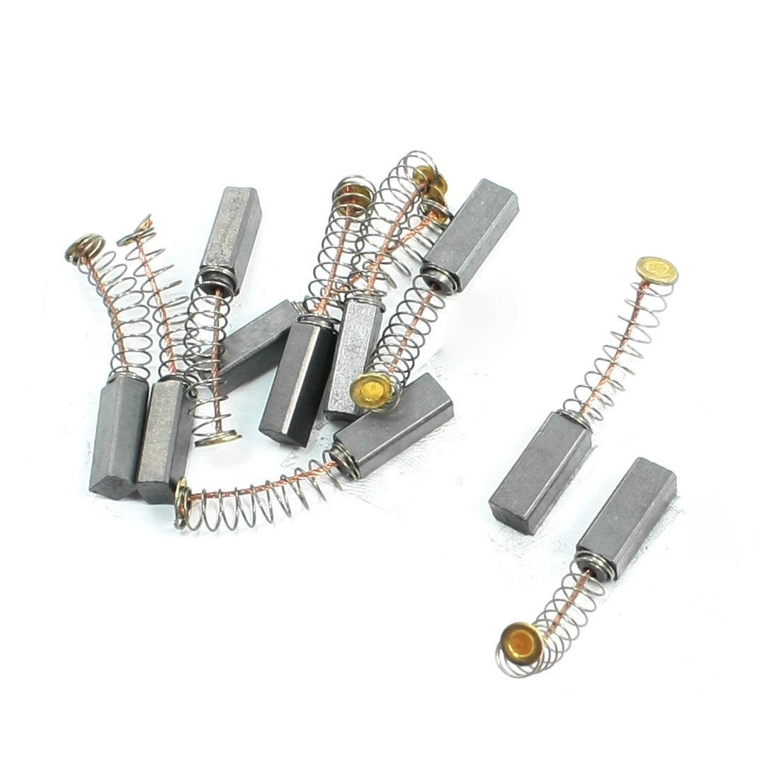 10 Pcs 11/64" x 7/32" x 19/32" Spring Carbon Brush