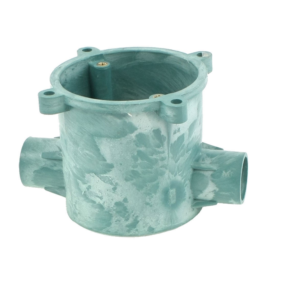 Green PVC Flush Type Wall Mounted Two Way Round Junction Box Case