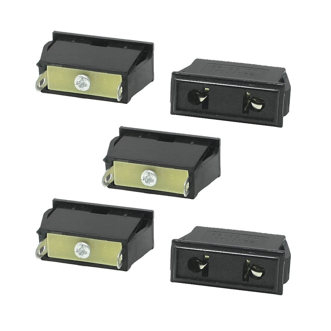 5 Pcs Panel Mount US/EU Type 2 Terminals Power Plug 10A 250VAC