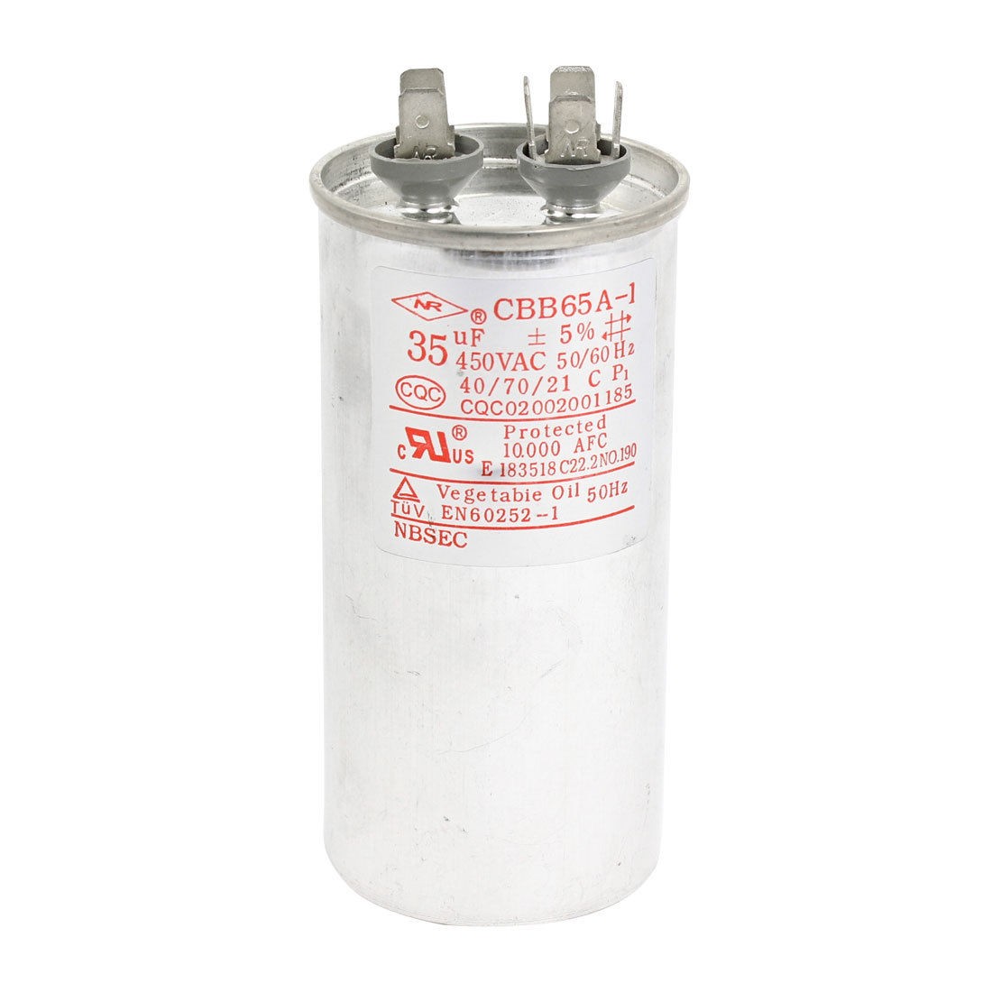 AC 450V 35uF Polypropylene Film Motor Run Capacitor for Air Conditioner