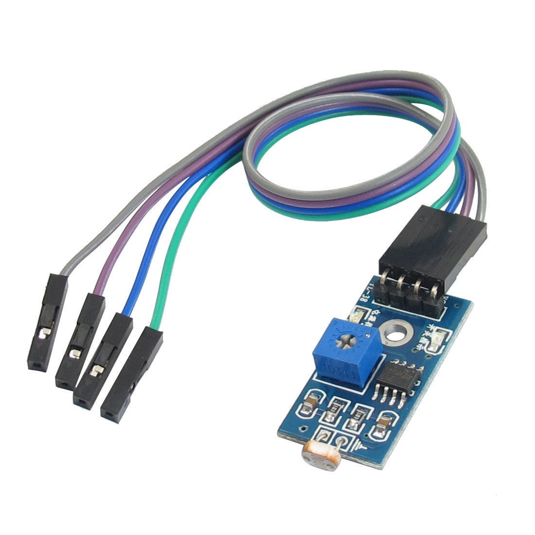 Sensitivity Control Photosensitive Resistor Sensor Module 1 Channel w 4-Wire