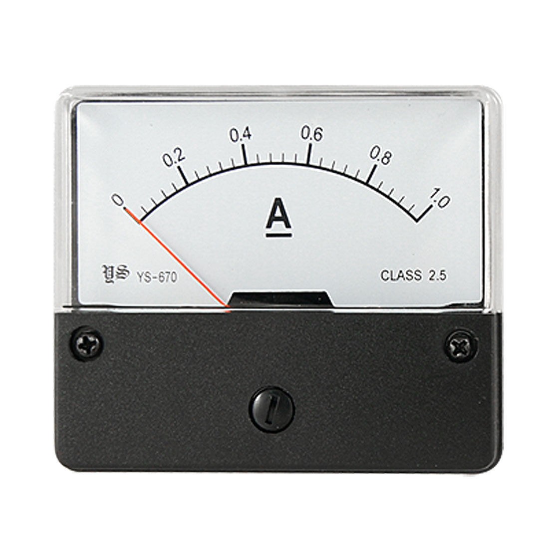 Rectangle Panel DC 1A Analog Ammeter Amper Meter Gauge