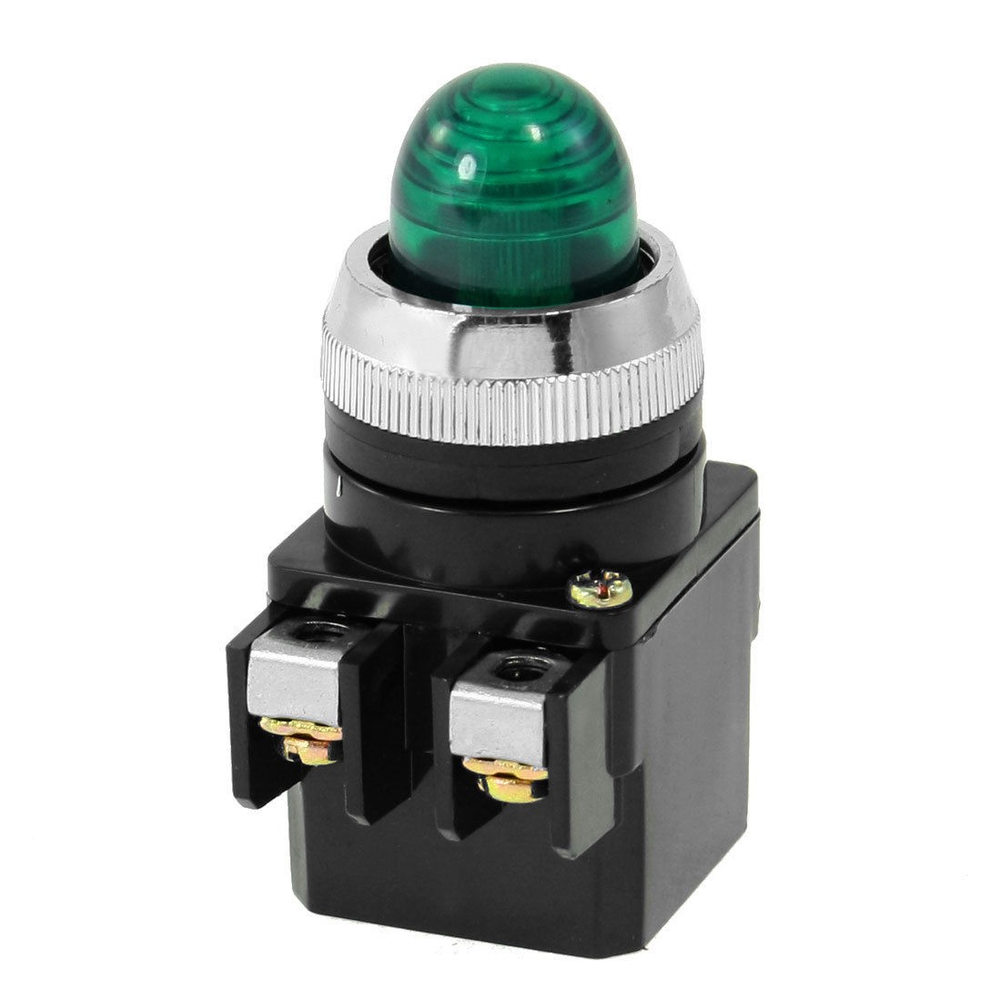 DC 6.3V Green Light Round Head Signal Indicator Pilot Light Lamp AC 220V 50/60Hz