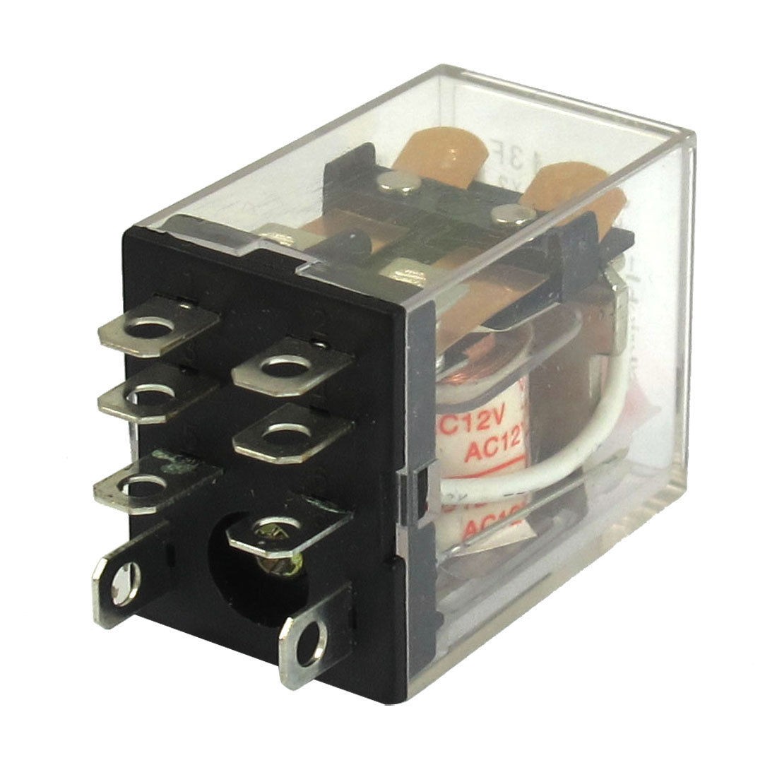 HH62P LY2 AC 12V Coil 8-Pin DPDT Red LED Electromagneti<wbr/>c Relay
