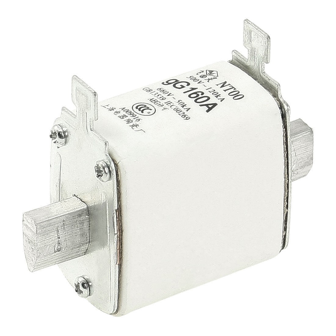 500V 120kA 660V 50kA gG 160A Blade Contact Ceramic Fuse Link NT00