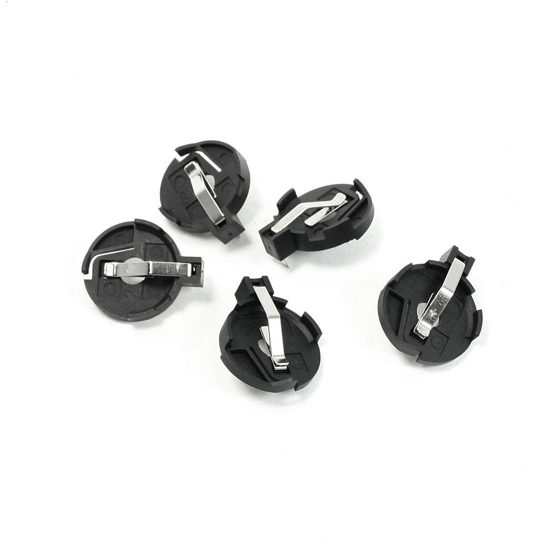 5 Pcs Dual Plugging Pins CR/LIR2032 2025 2016 Button Battery Holder