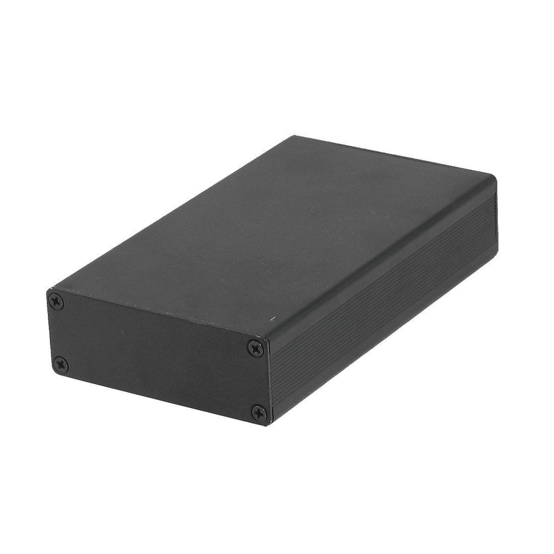 112mm x 66mm x 27mm Aluminum Enclosure Case DIY Junction Box Black