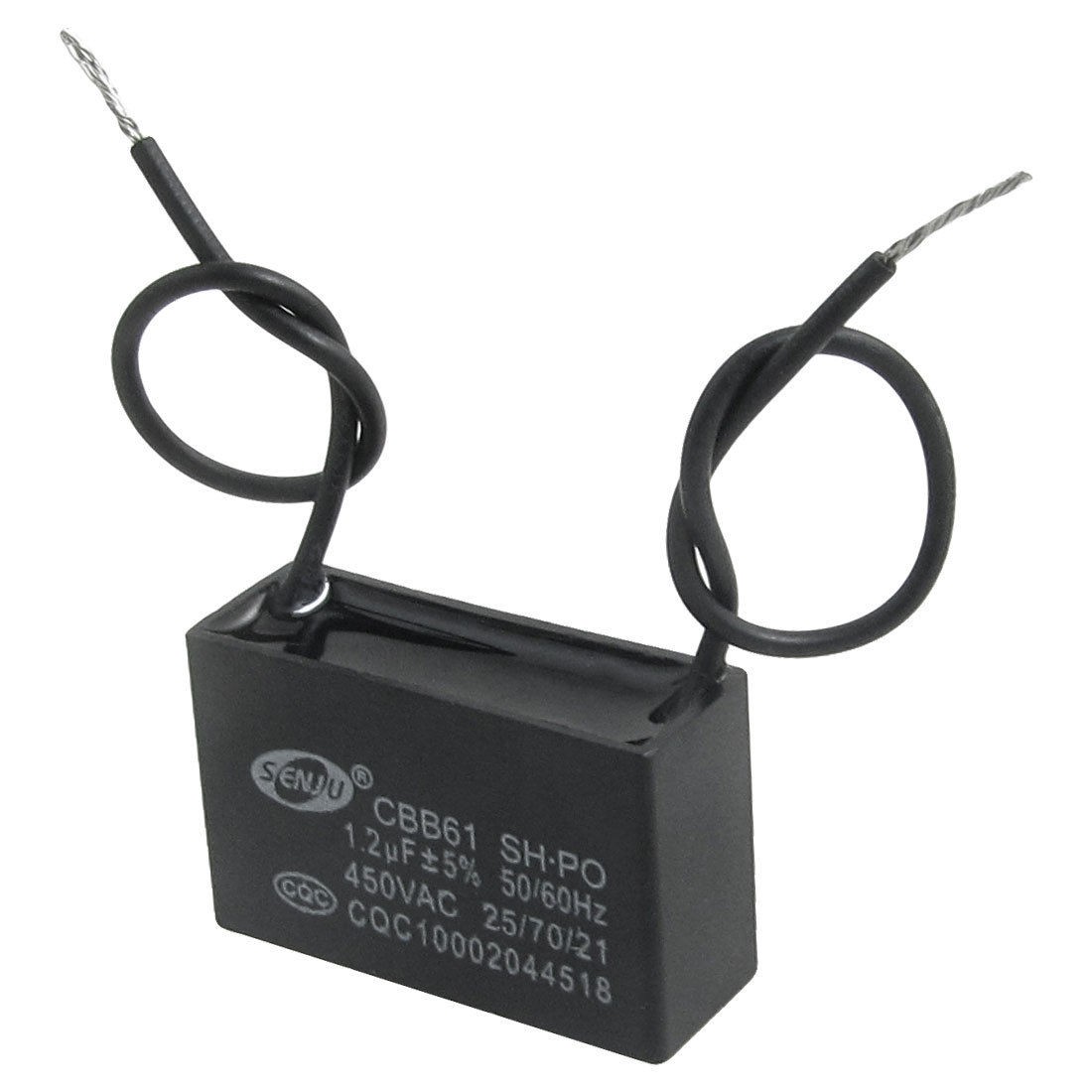 AC 450V 1.2uF 50/60Hz Fan Motor Run Capacitor CBB61 Model