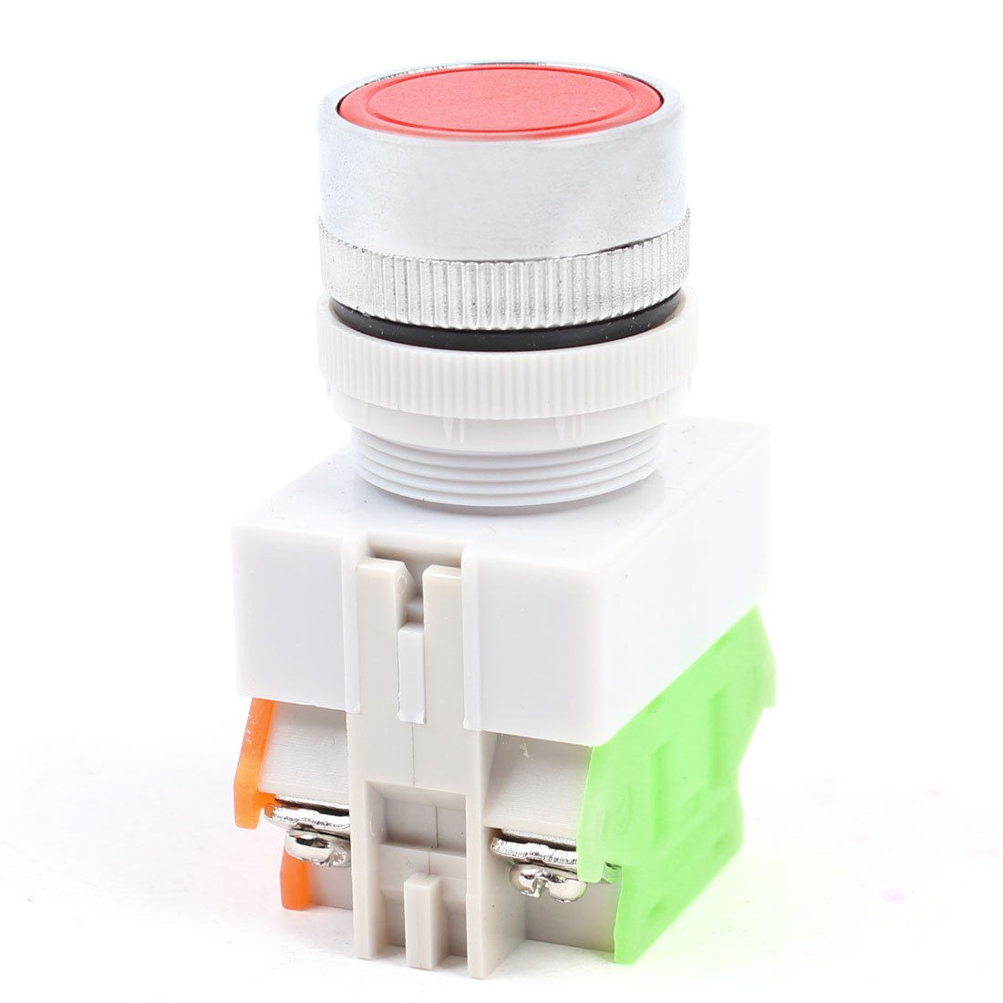 Round Red Cap 2P Momentary Electric Push Button Switch AC 660V 10A
