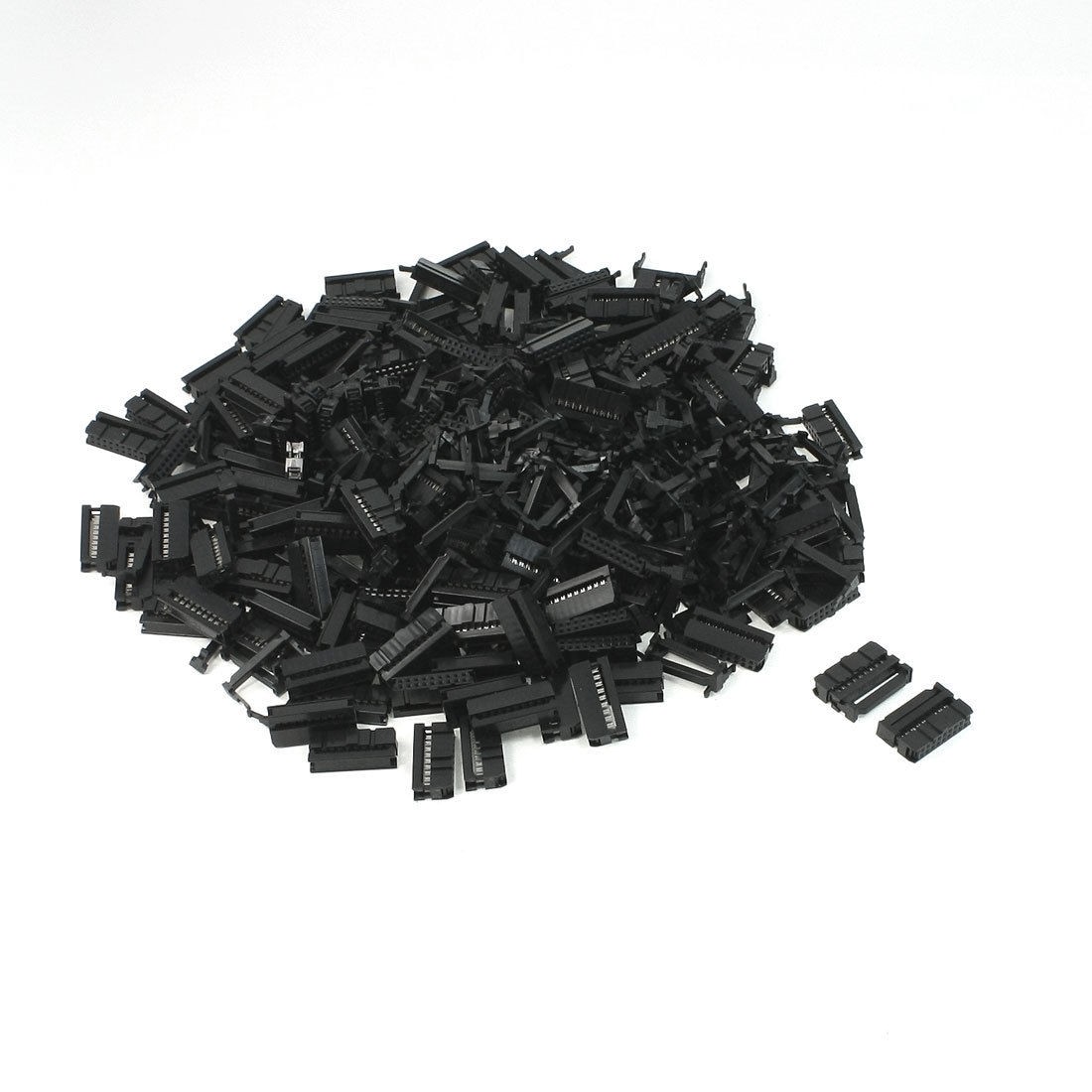 200 Pcs FC-18P 2.2mm 18 Pin Male IDC Socket Plug Ribbon Cable Connector Black