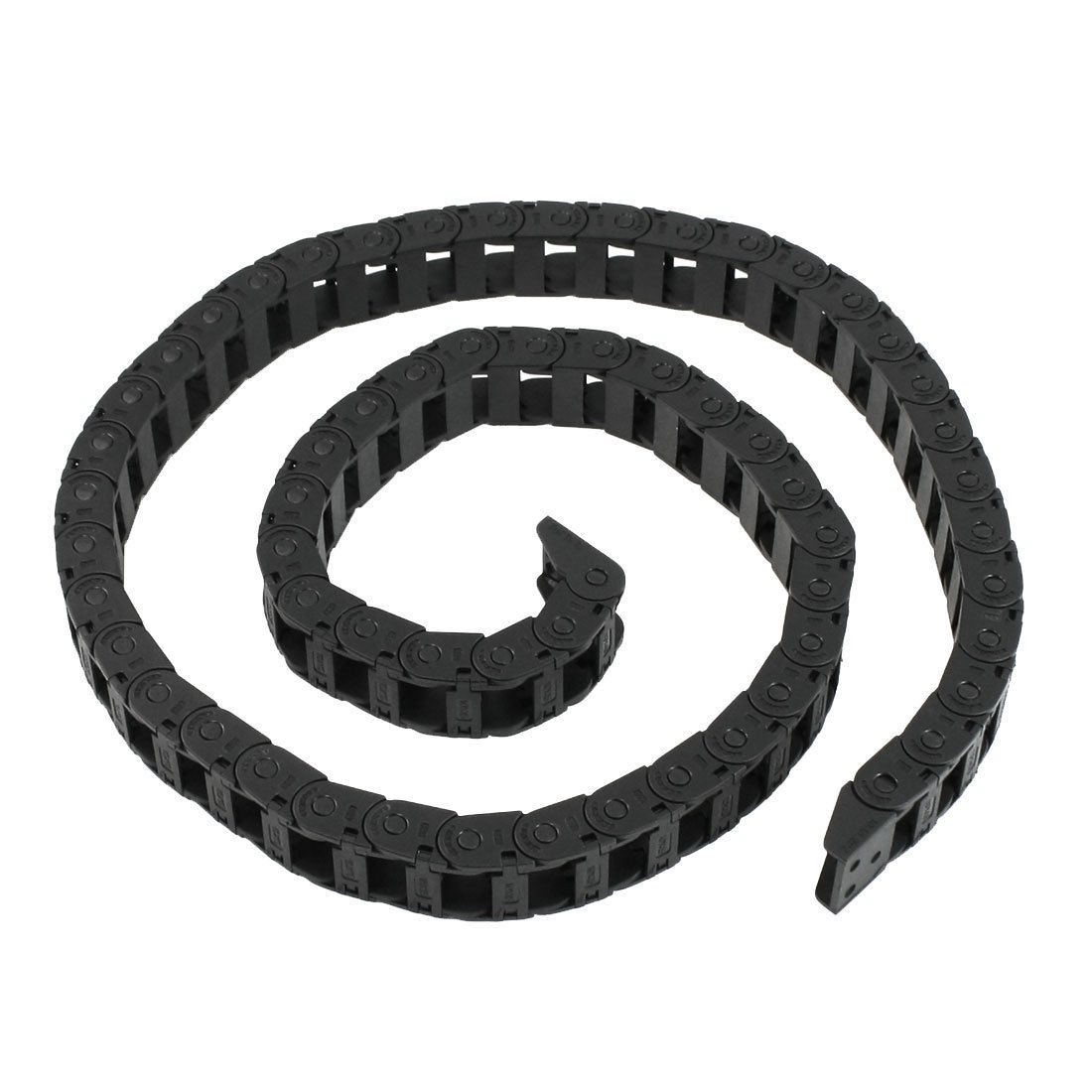 100cm Black Cable Wire Carrier Drag Chain Nested 10mm x 15mm