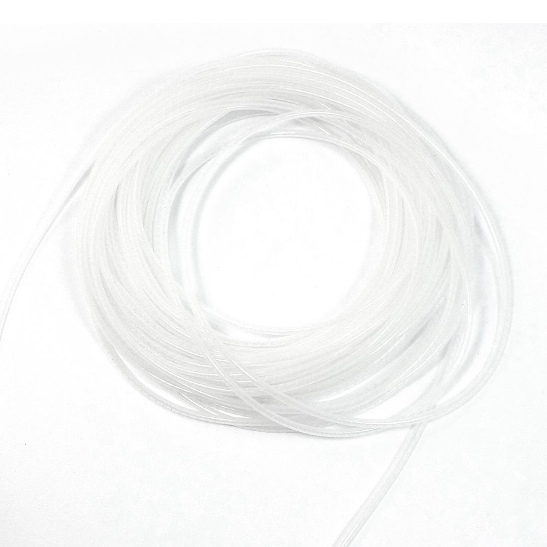 48.5Meter Long PE Polyethylene 3mm Spiral Cable Wire Wrap Tube White