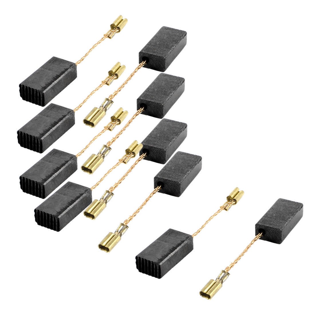 5 Pair Metric 15mm x 8mm x 4mm Motor Carbon Brushes for Angle Grinder