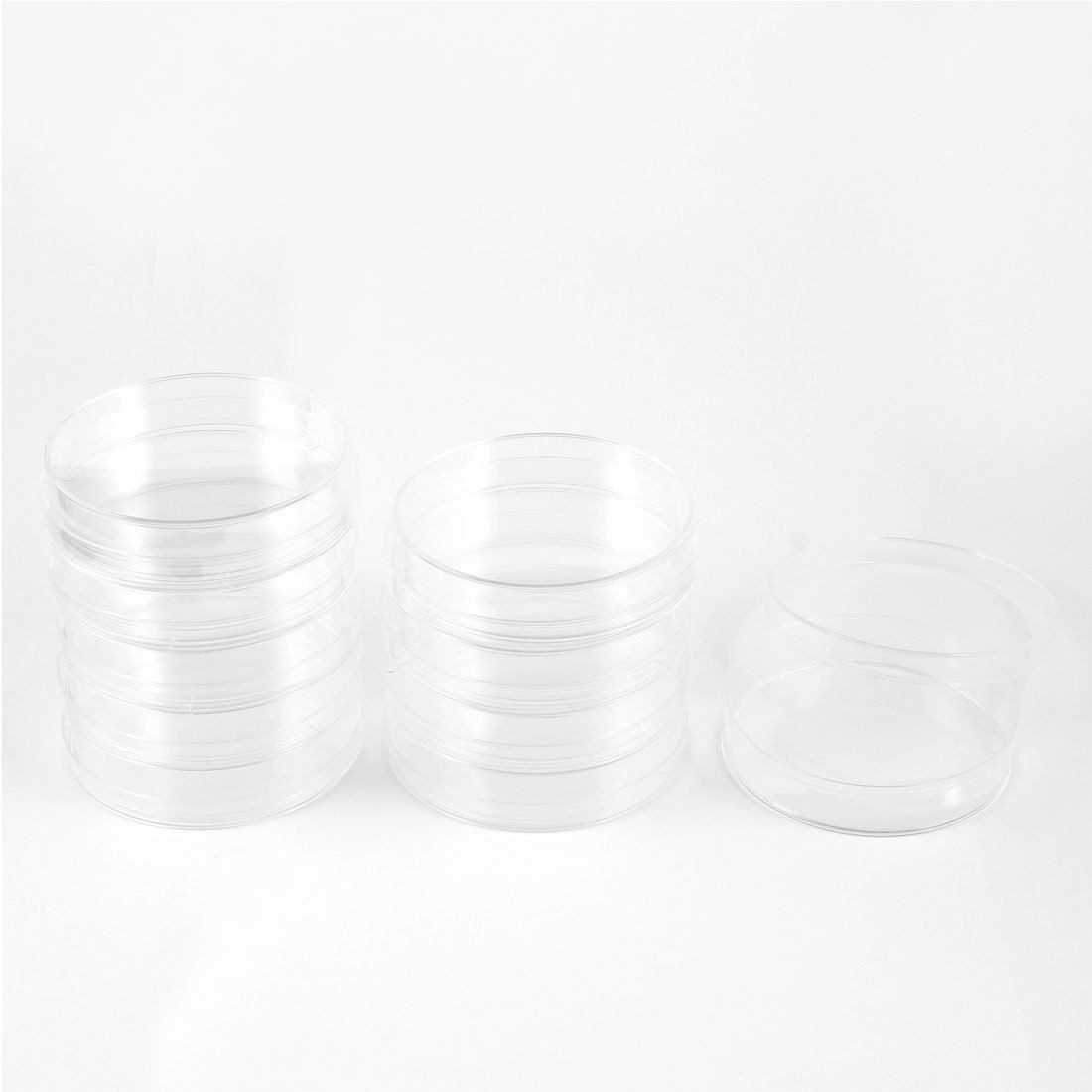 10 Pcs 70mm Diameter Cylinder Shape Clear Plastic Cell Culture Dish