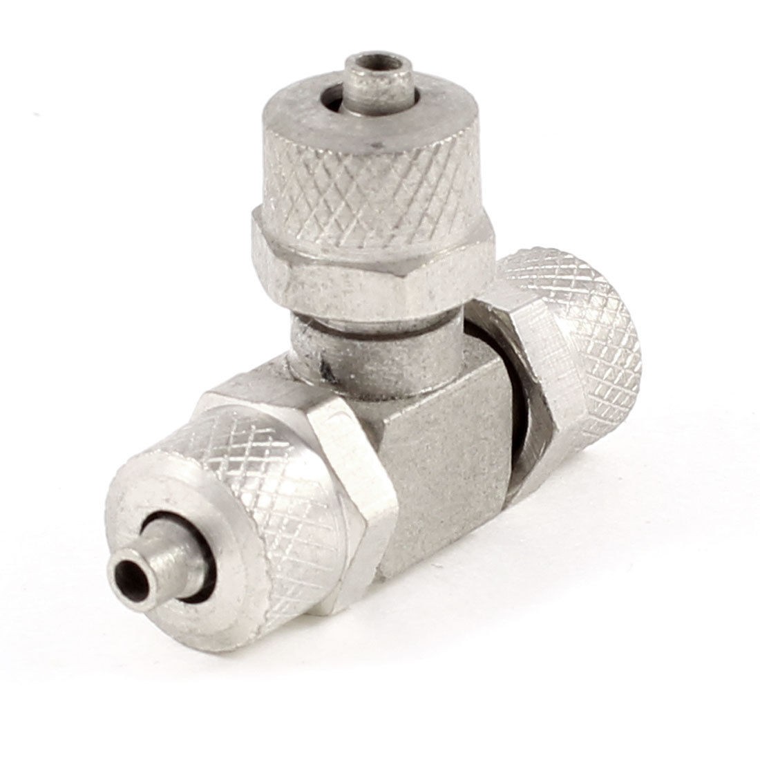 Tee Shaped 3 Ways Pneumatic Quick Coupler Adapter for 2.5mmx4mm Air Tube