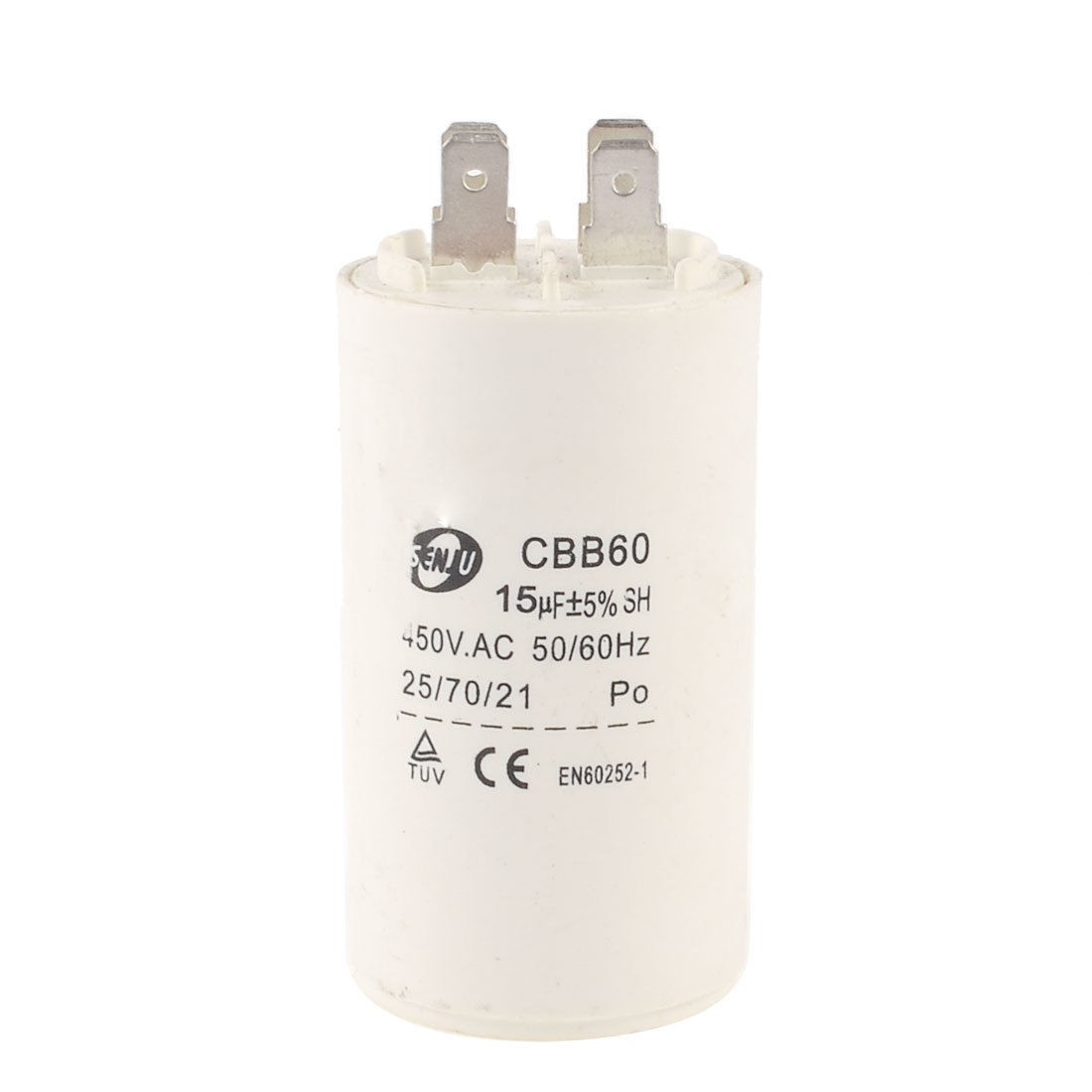 CBB60 15uF 450VAC Polypropylene Film Air Conditioning Motor Run Capacitor