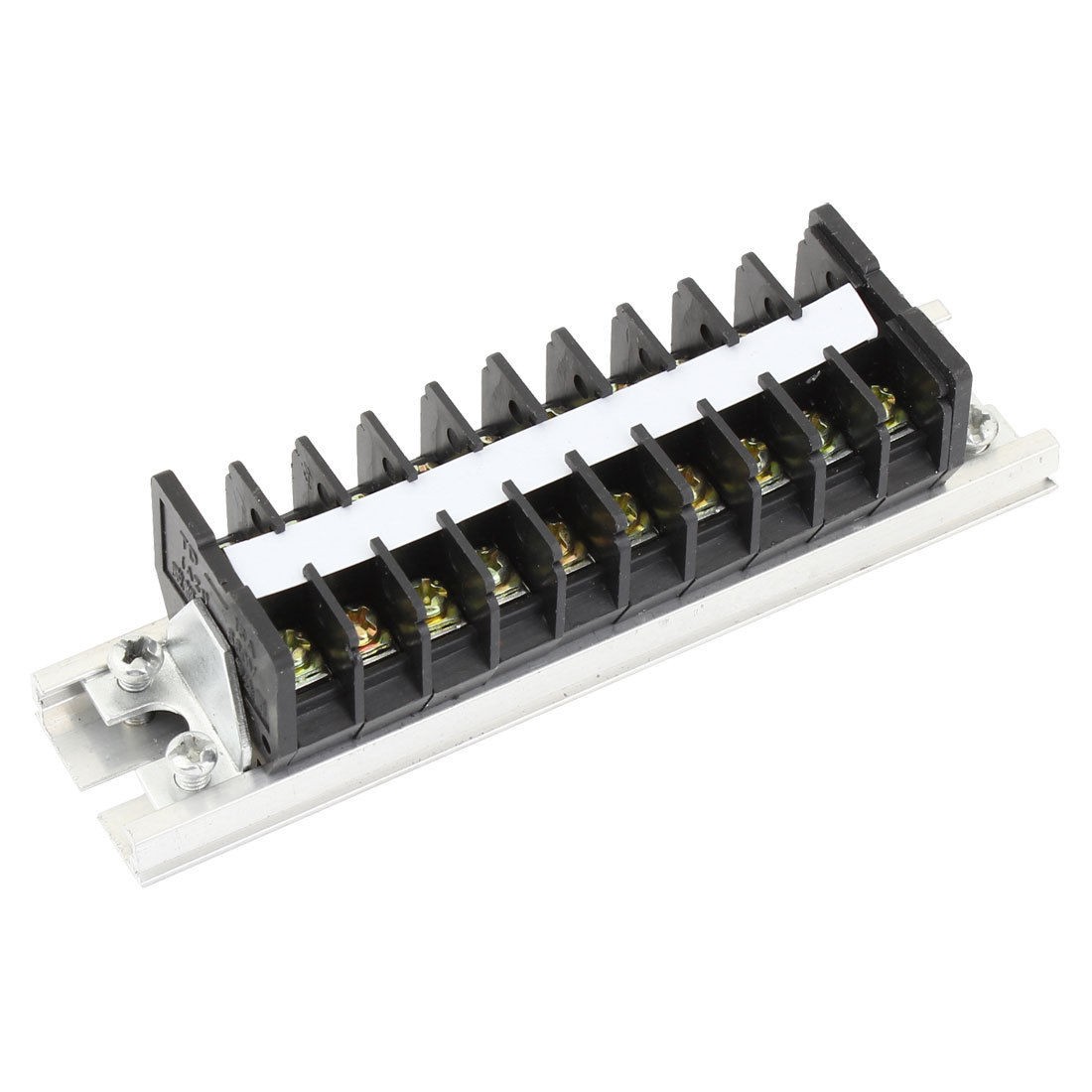 660V 15A Double Rows 10P 10 Positions Barrier Strip Screw Terminal Block