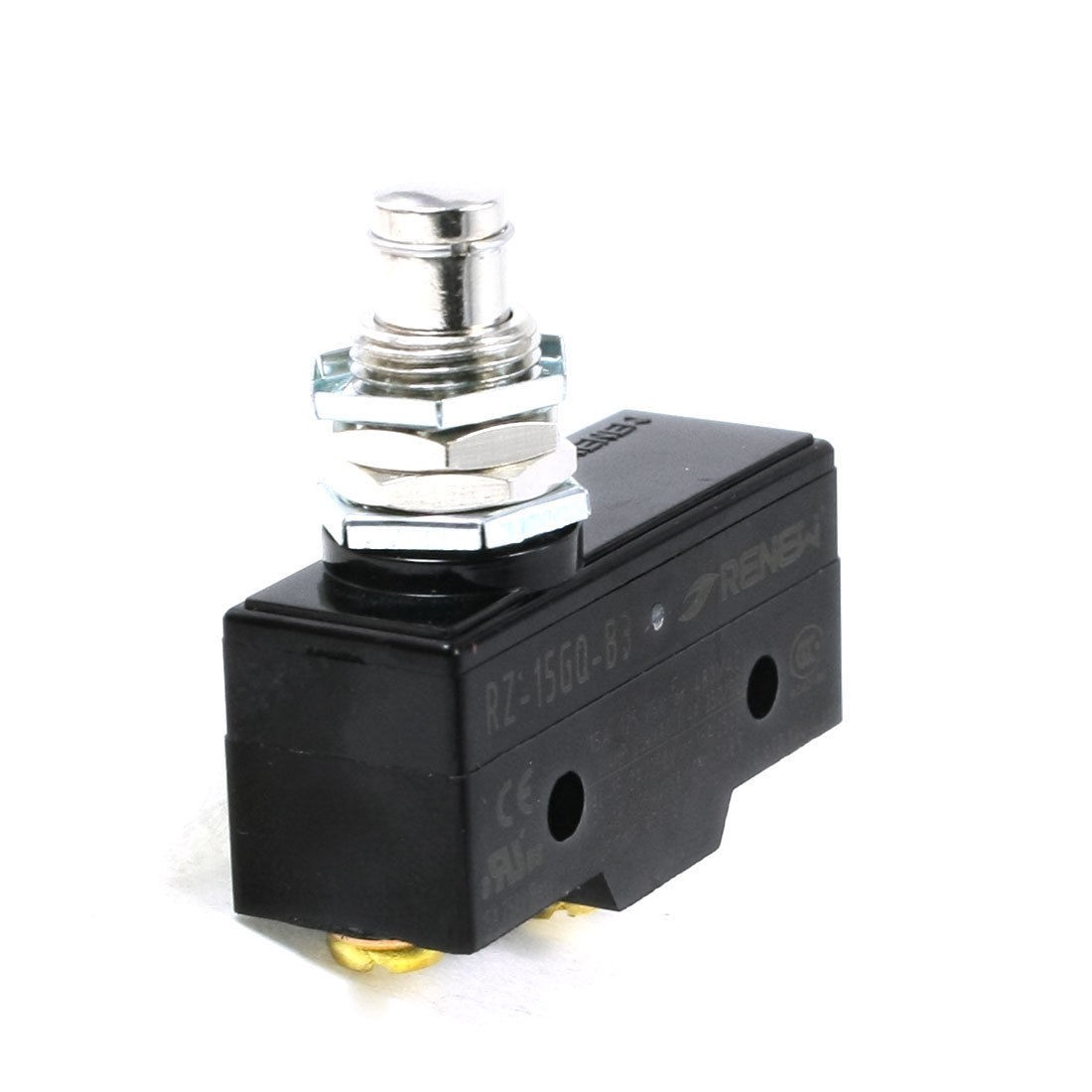 AC 250V 15A SPDT Panel Mounting Plunger Momentary Micro Limit Switch Microswitch