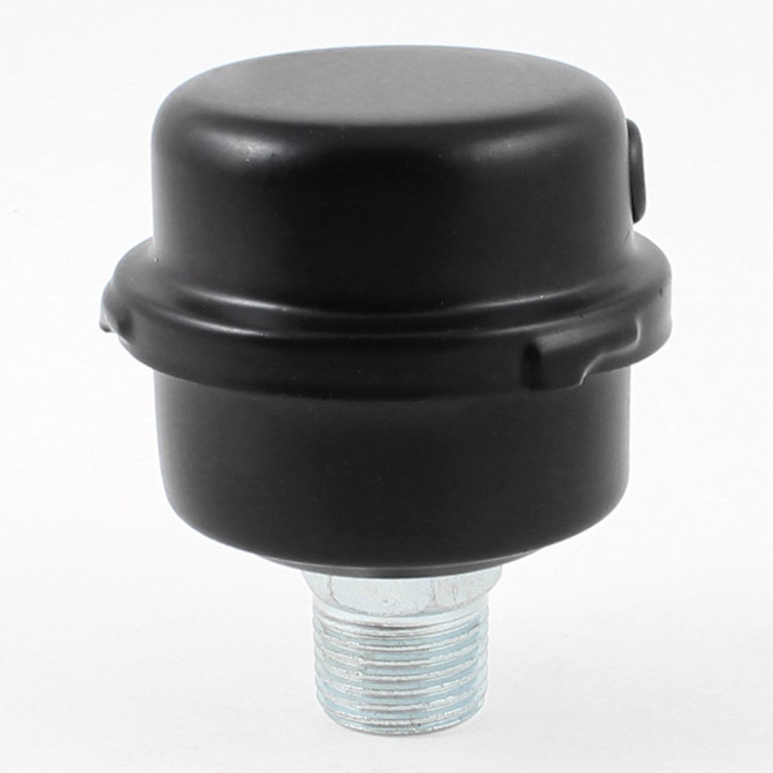 20mm Threaded Dia Air Compressor Admitting Port Muffler Silencer Black