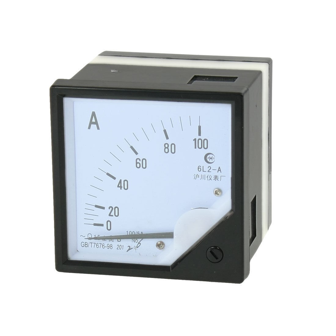 Class 1.5 Accuracy AC 0-100A Square Shaped Dial Analog Panel Ammeter