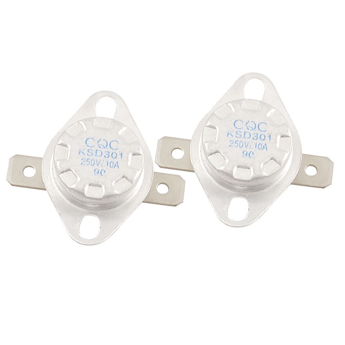 2 Pcs KSD301 90 Celsius Degree Ceramic Thermostat Temperature Switch NC