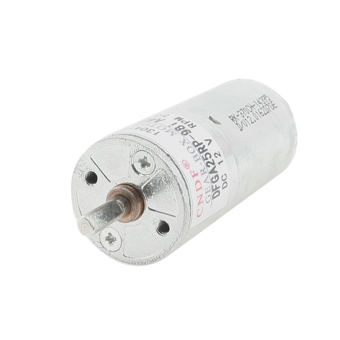 DC 12V 50 RPM 4mm Dia Permanent Speed Reducing Geared Box Motor