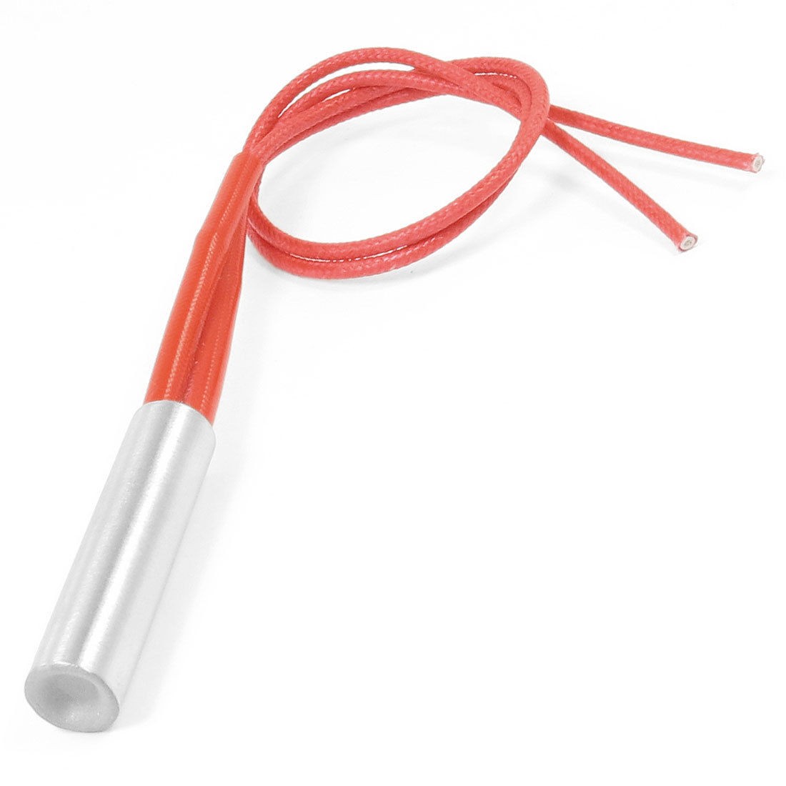 AC 110V 200W 10mm x 40mm Cartridge Heater Heating Tube Element Red Silver Tone