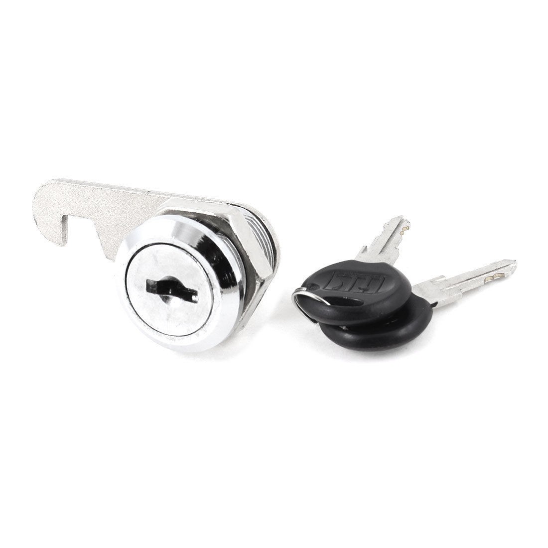 Cabinet 1/2" Dia Male Thread Cam Lock Silver Tone with 2 Keys