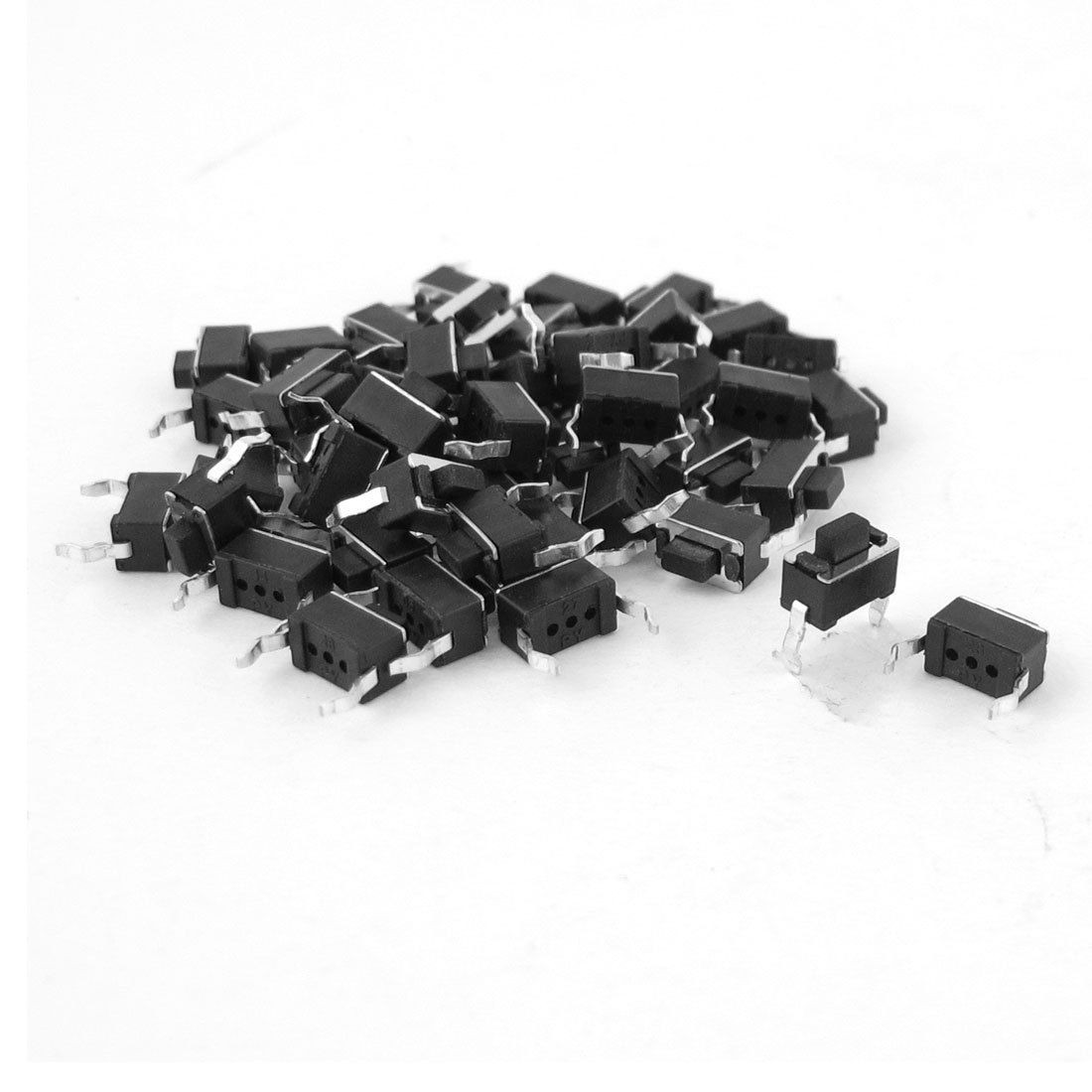 47pcs 3x6x5mm 2 Pins DIP Through Hole Momentary Tact  Tactile Push Button Switch