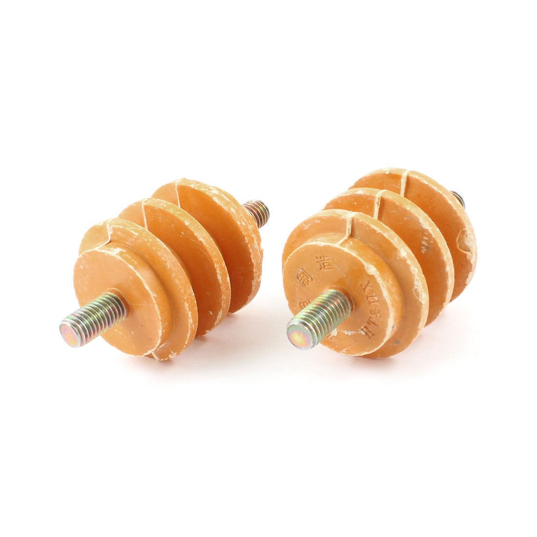 2 Pcs 2" Height 13/32" Thread Dia 660V Busbar Enhanced Insulator Supporter