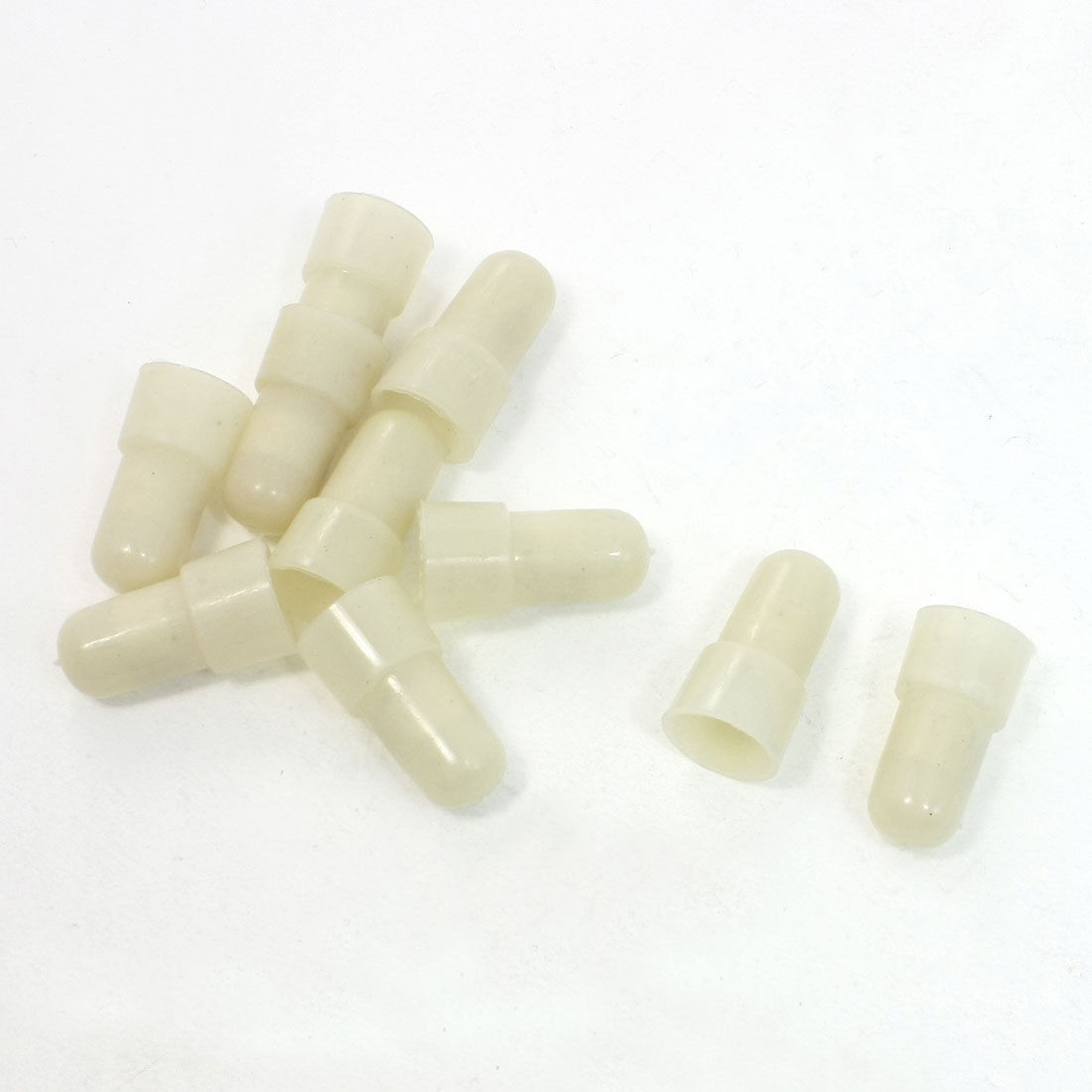 10 Pcs 9mm Tin Plated Tube Inner Dia Safe Closed End Caps Wire Connectors Beige