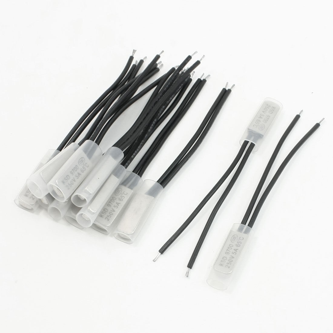 KSD9700 250V 5A NC 65 Degree Celsius Temperature Switch Thermostat 12 Pieces